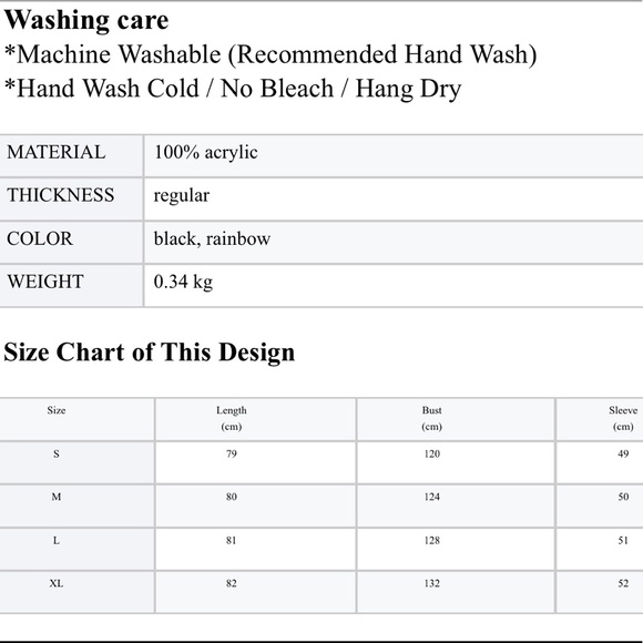 GRACEY’S / Color Block Oversized Pullover Cardigan - Picture 7 of 7